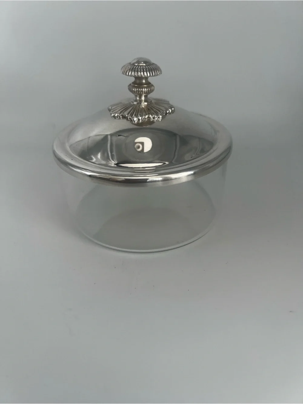 Vintage Christofle Malmaison Silver-Plated Caviar Set – Closed Lotus Bud Lid